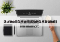 区块链公司发币流程[区块链发币融资流程]